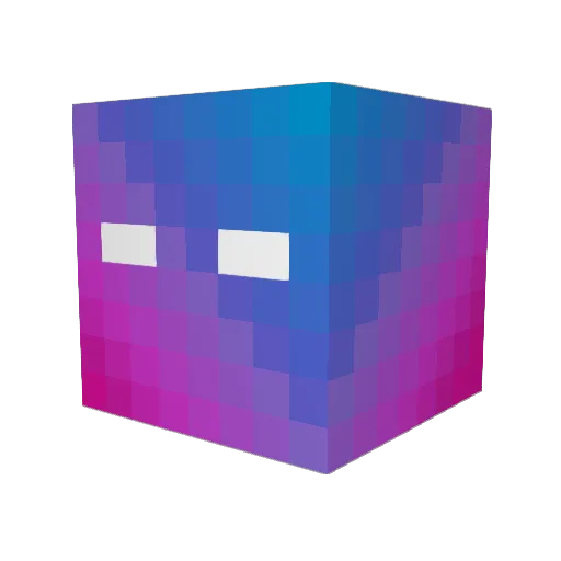 mudOMEGALUL Minecraft avatar head, 3D render