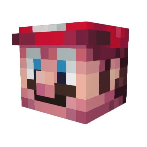 muddlebuddy Minecraft avatar head, 3D render