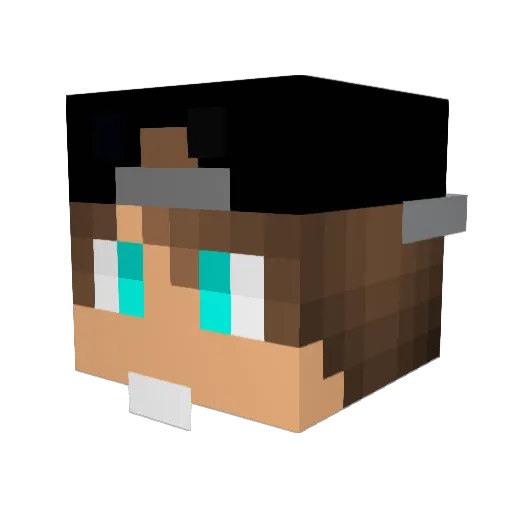 mudgeman321 Minecraft avatar head, 3D render
