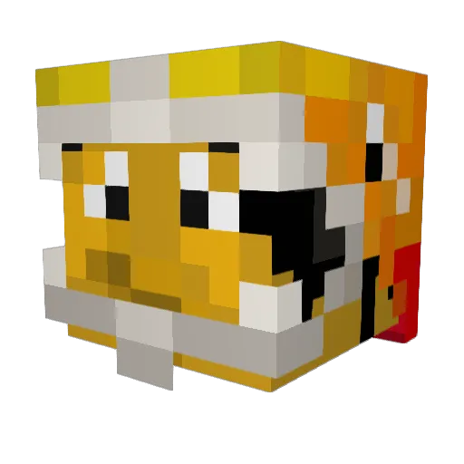 mudskippery Minecraft avatar head, 3D render