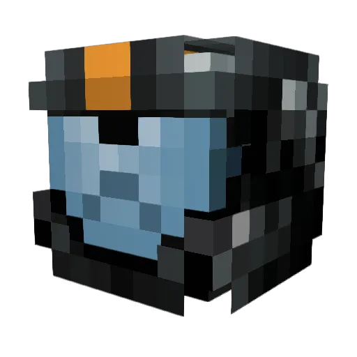 mudsterdking Minecraft avatar head, 3D render