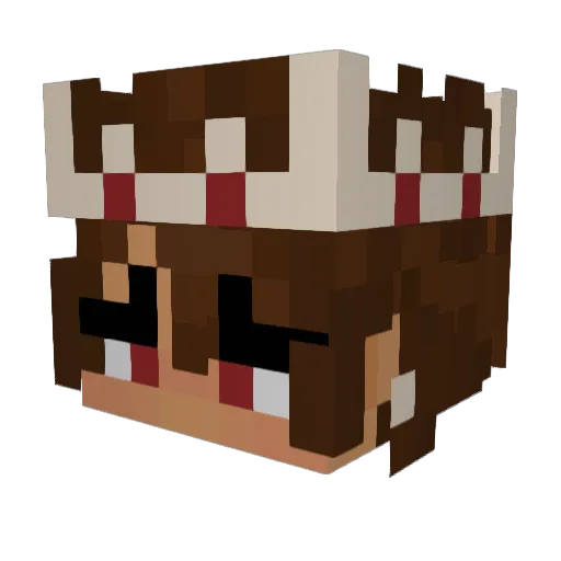 mudzea Minecraft avatar head, 3D render