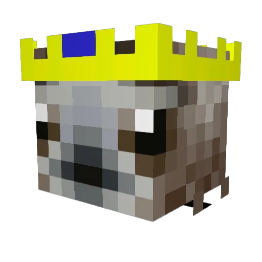 muechr Minecraft avatar head, 3D render