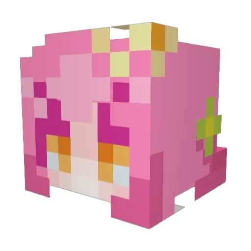 muegg Minecraft avatar head, 3D render
