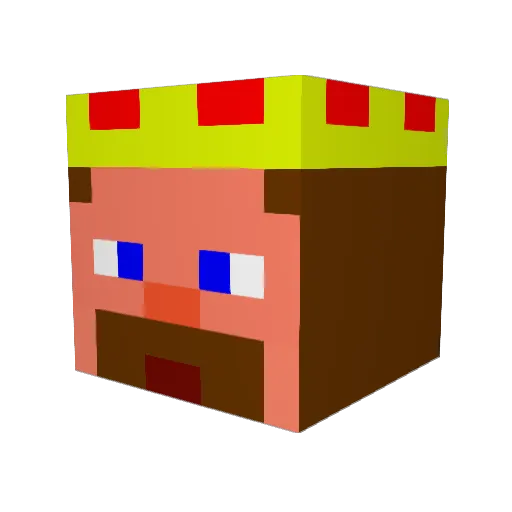 mueller2210 Minecraft avatar head, 3D render