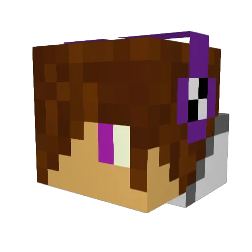 muenchow Minecraft avatar head, 3D render