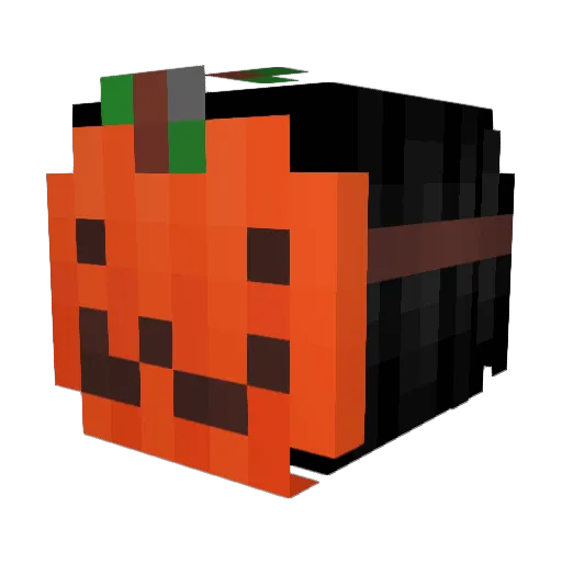 muertas Minecraft avatar head, 3D render