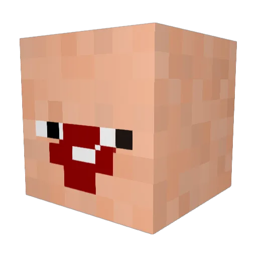 muertox_x Minecraft avatar head, 3D render