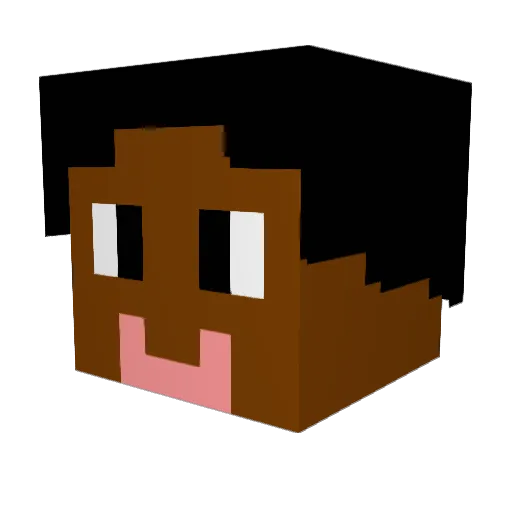 mufc804 Minecraft avatar head, 3D render