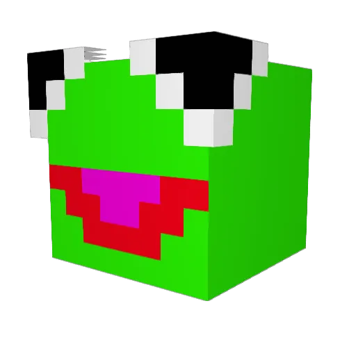 mufdiver Minecraft avatar head, 3D render