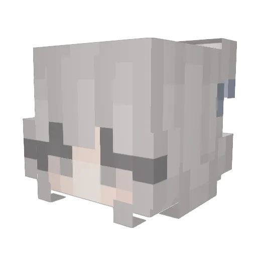 muffen2122 Minecraft avatar head, 3D render