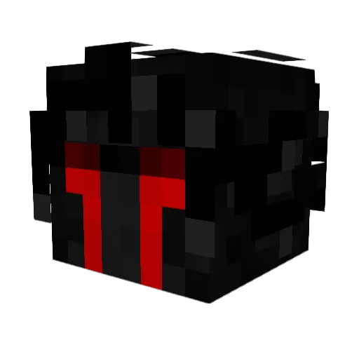 muffinHACKS Minecraft avatar head, 3D render
