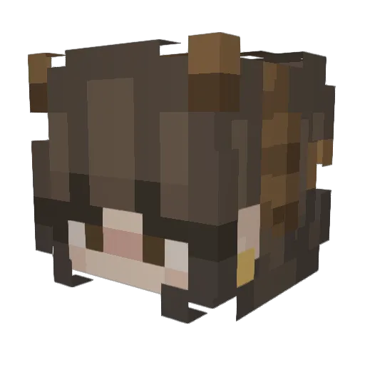 muffin_fa1ry Minecraft avatar head, 3D render