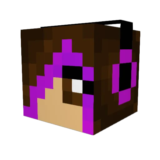 muffinbubble7645 Minecraft avatar head, 3D render
