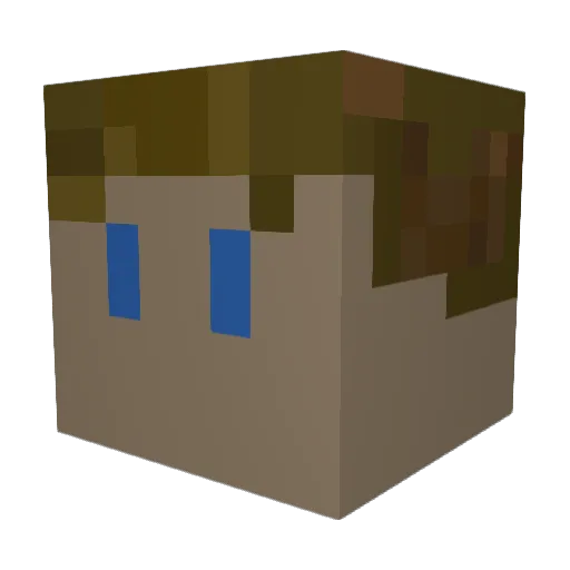 muffinhead122 Minecraft avatar head, 3D render