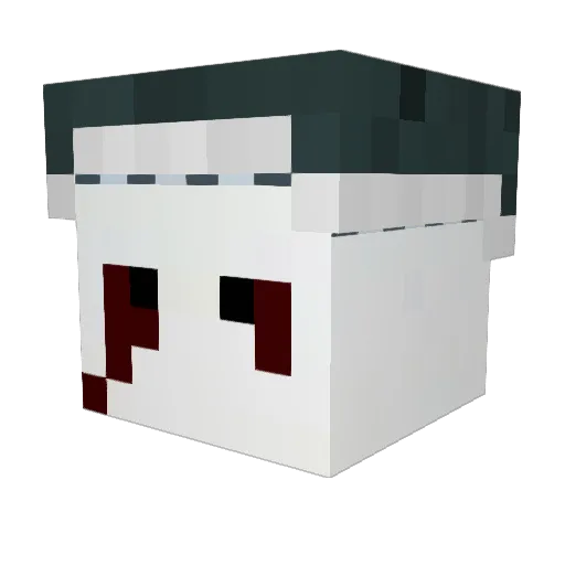 muffledcries Minecraft avatar head, 3D render