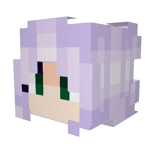 muffn_ Minecraft avatar head, 3D render
