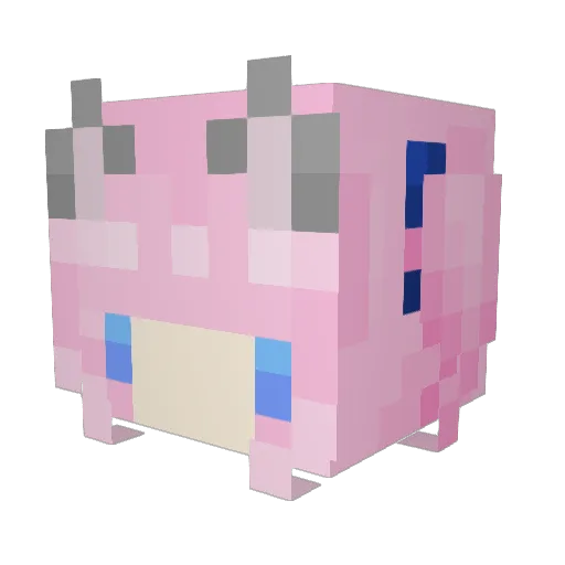 muffyluv Minecraft avatar head, 3D render