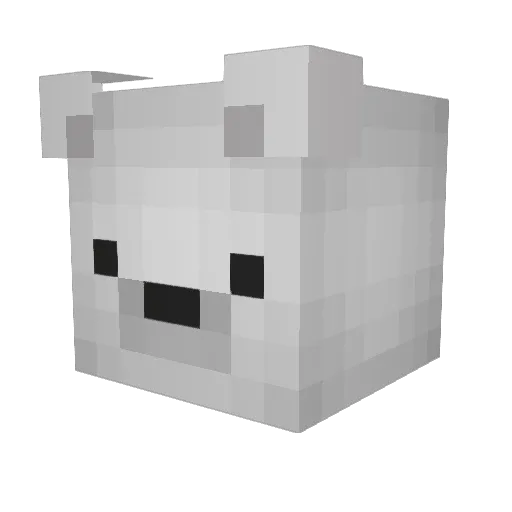 mugg1725 Minecraft avatar head, 3D render
