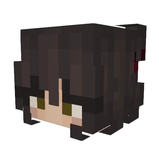 mugggyy Minecraft avatar head, 3D render
