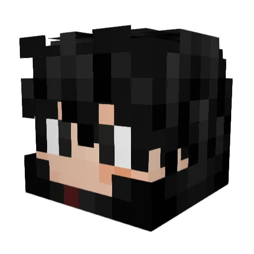 mugiwarataco Minecraft avatar head, 3D render
