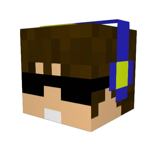 muglia_BR Minecraft avatar head, 3D render