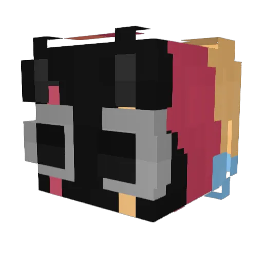 muglodyte Minecraft avatar head, 3D render