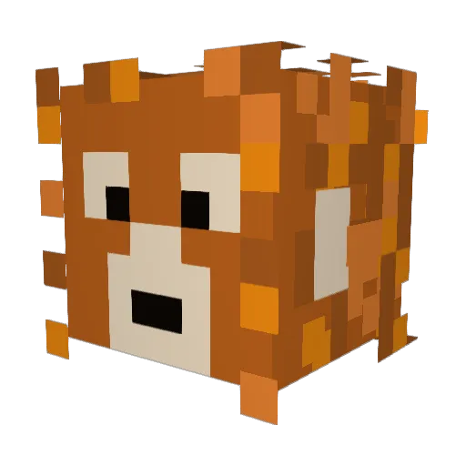 muglord Minecraft avatar head, 3D render