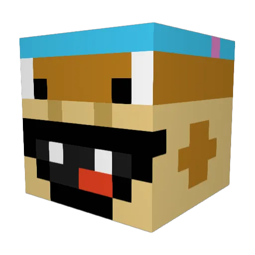 mugman2911 Minecraft avatar head, 3D render