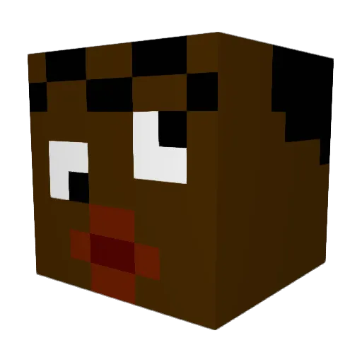mugmz Minecraft avatar head, 3D render