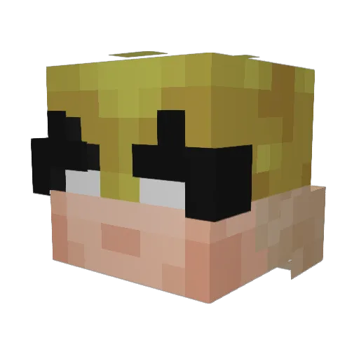 mugoh Minecraft avatar head, 3D render