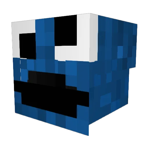 mugsir Minecraft avatar head, 3D render