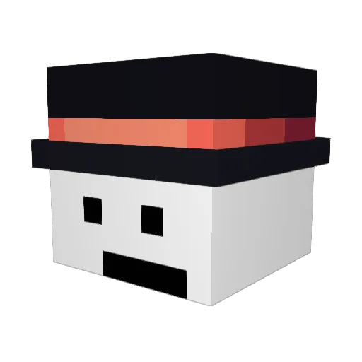 mugsterwugster Minecraft avatar head, 3D render
