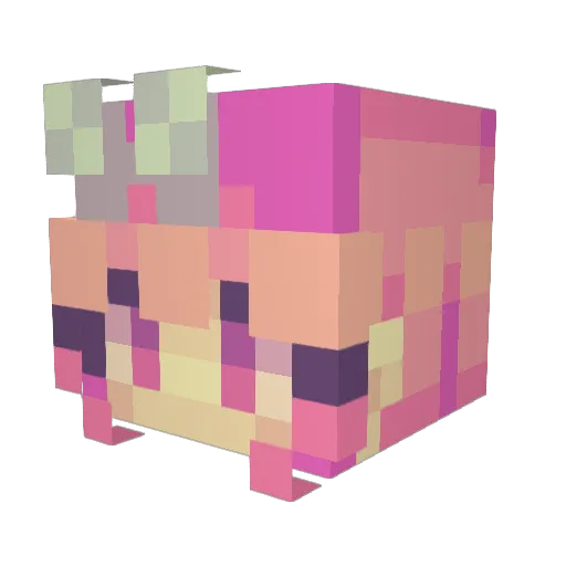 muguet0 Minecraft avatar head, 3D render