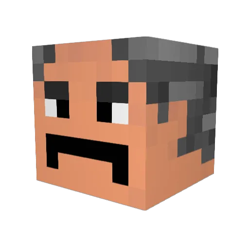 mugui4495 Minecraft avatar head, 3D render