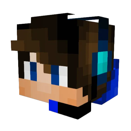 mugwamp Minecraft avatar head, 3D render