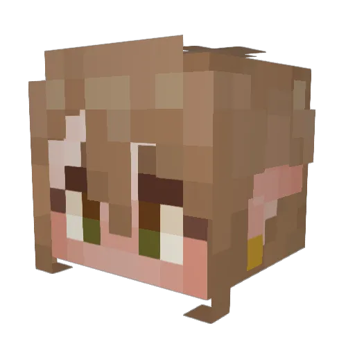 mugwert Minecraft avatar head, 3D render