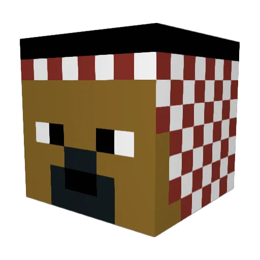 muhammad_2004 Minecraft avatar head, 3D render