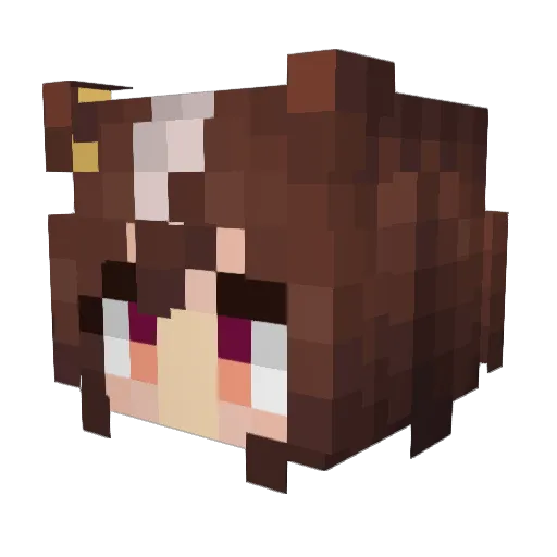 muhnkki Minecraft avatar head, 3D render