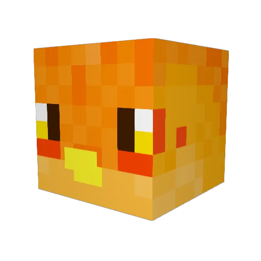 muhrieee Minecraft avatar head, 3D render