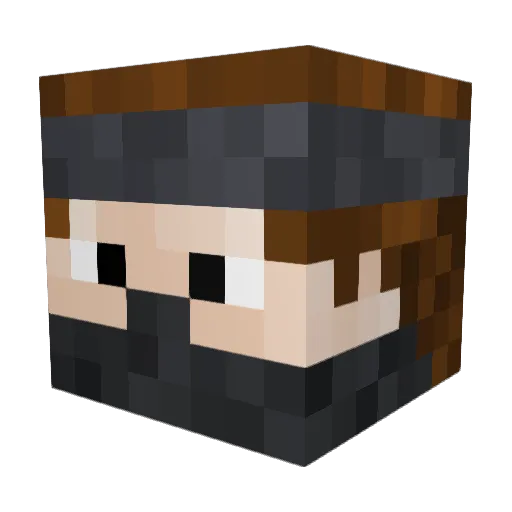 muhtaseb01 Minecraft avatar head, 3D render