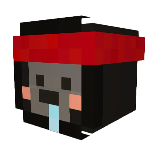 muhyunMC Minecraft avatar head, 3D render