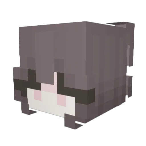 muhyunclient Minecraft avatar head, 3D render