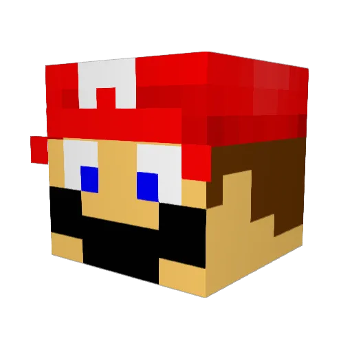 muid Minecraft avatar head, 3D render