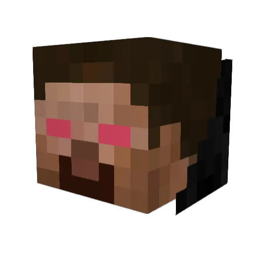 muie16 Minecraft avatar head, 3D render
