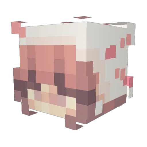 muifini Minecraft avatar head, 3D render