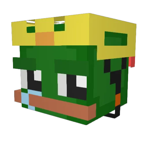 muiipo Minecraft avatar head, 3D render