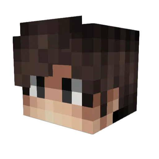 muik12 Minecraft avatar head, 3D render