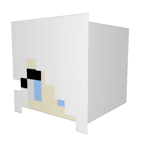 muimui852 Minecraft avatar head, 3D render