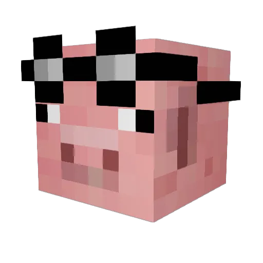 muisfant Minecraft avatar head, 3D render